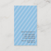 BUSINESS CARD trendy fett Bonbons Streifen blass b Visitenkarte (Rückseite)