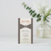 BUSINESS CARD :: trendy gifttag P9 Visitenkarte (Stehend Vorderseite)