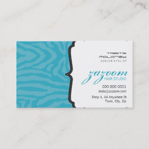 BUSINESS CARD trendy zebra streifen Visitenkarte