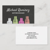 Business Card Varieté Cocktail Shakers Visitenkarte (Vorne/Hinten)