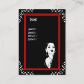 Business Card Vintag Retro Fashion Boutique 3 Visitenkarte (Rückseite)