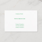 Business Card Visitenkarte (Rückseite)