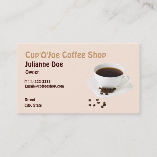 Business Card Visitenkarte (Vorderseite)