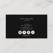 Business Card Visitenkarte (Rückseite)
