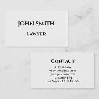 Business card visitenkarte