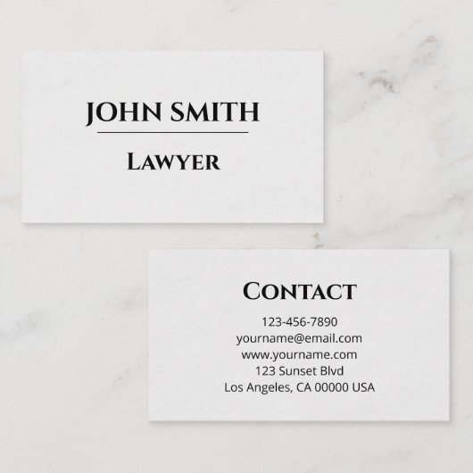 Business card visitenkarte (Vorne/Hinten)