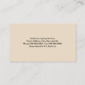 Business Card Visitenkarte (Rückseite)