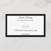 Business Card Visitenkarte (Rückseite)