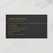 Business Card Visitenkarte (Rückseite)