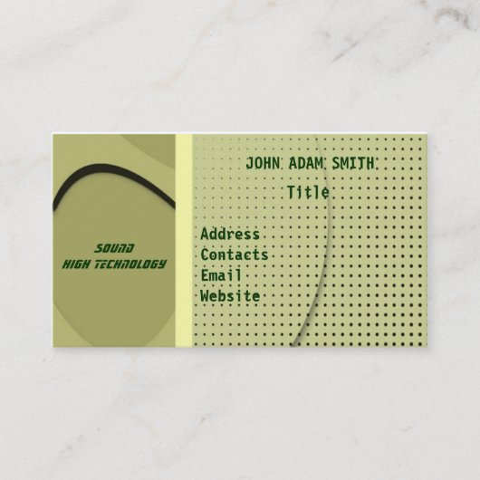 Business Card Visitenkarte (Vorderseite)