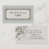 Business card - Visitenkarte Old Paris (Vorne/Hinten)