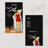 Business Card Wellness-Center Beauty Salon Diva Re Visitenkarte (Vorne/Hinten)