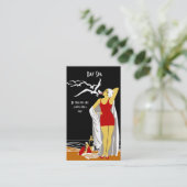 Business Card Wellness-Center Beauty Salon Diva Re Visitenkarte (Stehend Vorderseite)