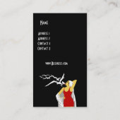 Business Card Wellness-Center Beauty Salon Diva Re Visitenkarte (Rückseite)