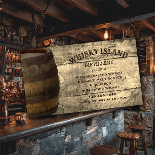 Business Card Whisky Distillery Visitenkarte