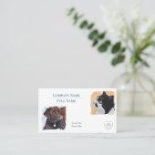 Business Card with appointment  Visitenkarte (Stehend Vorderseite)