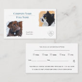Business Card with appointment  Visitenkarte (Vorne/Hinten)