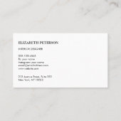Business card with background bright style visitenkarte (Rückseite)