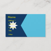 Business Card with Flag of Minnesota Visitenkarte (Vorderseite)