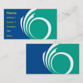Business Card with Flag of Ottawa, Canada Visitenkarte (Vorne/Hinten)