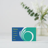 Business Card with Flag of Ottawa, Canada Visitenkarte (Stehend Vorderseite)