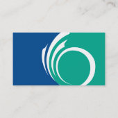 Business Card with Flag of Ottawa, Canada Visitenkarte (Rückseite)