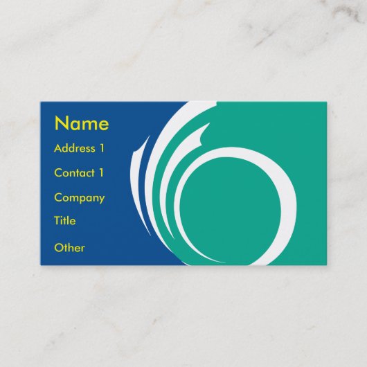 Business Card with Flag of Ottawa, Canada Visitenkarte (Vorderseite)