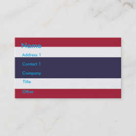 Business Card with Flag of Thailanda Visitenkarte