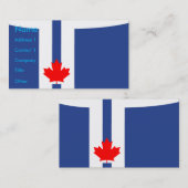 Business Card with Flag of Toronto, Canada Visitenkarte (Vorne/Hinten)