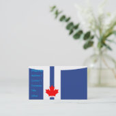 Business Card with Flag of Toronto, Canada Visitenkarte (Stehend Vorderseite)