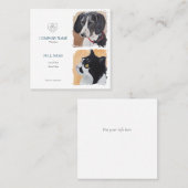 Business Card with painting of pets Telefonnummerkarte (Vorne/Hinten)