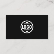 Business Card with QR Code | Black Modern Design