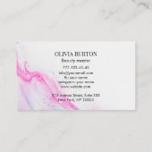 Business card with stripe. visitenkarte (Rückseite)