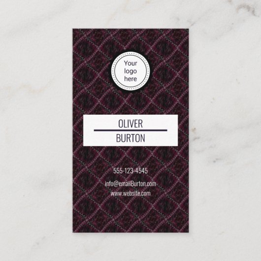 Business card with texture background visitenkarte (Vorderseite)