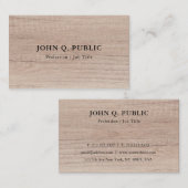 Business Card "Wood Look Beruflich Template" Visitenkarte (Vorne/Hinten)