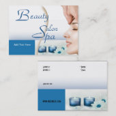 Business Card Zizzago Beauty Salon Wellness-Center Visitenkarte (Vorne/Hinten)