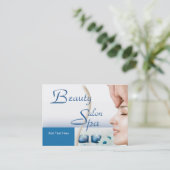 Business Card Zizzago Beauty Salon Wellness-Center Visitenkarte (Stehend Vorderseite)