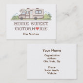 Business Card Zuhause Sweet Motor Zuhause Visitenkarte (Vorne/Hinten)