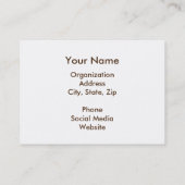 Business Card Zuhause Sweet Motor Zuhause Visitenkarte (Rückseite)