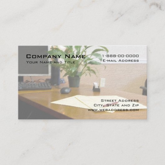 Business Card zur Kontoverwaltung Visitenkarte (Vorderseite)