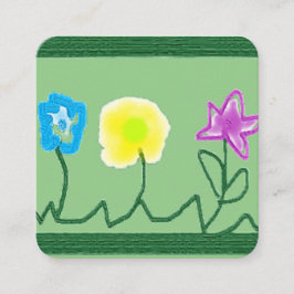 BUSINESS CARDS ART&DESIGN STYLE QUADRATISCHE VISITENKARTE