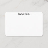 BUSINESS CARDS ART&DESIGN STYLE VISITENKARTE (Rückseite)