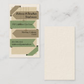 Business Cards der Erde mit Tonbandbreite Visitenkarte (Vorne/Hinten)