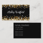 Business Cards der Klasse Glitzy Monogram Visitenkarte (Vorne/Hinten)