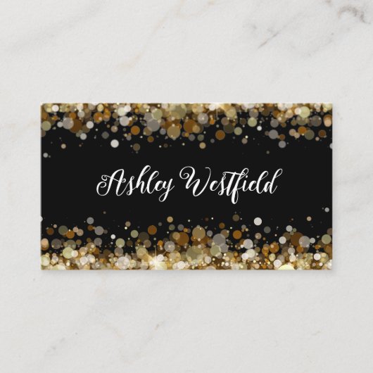 Business Cards der Klasse Glitzy Monogram Visitenkarte (Vorderseite)