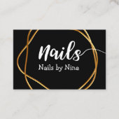 Business Cards der Klasse Nail Tech Visitenkarte (Vorderseite)