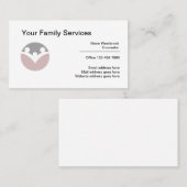 Business Cards Design für Family Services Visitenkarte (Vorne/Hinten)