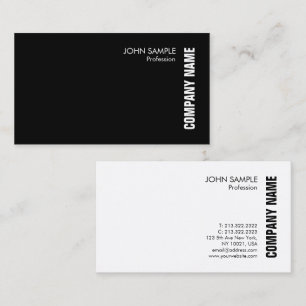 Business Cards Elegante Moderne Schwarz-weiße Visitenkarte