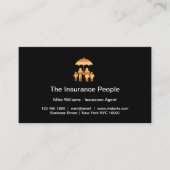 Business Cards für Agent von klassischen Versicher Visitenkarte (Vorderseite)