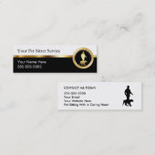 Business Cards für anspruchsvolle Haustiere Mini Visitenkarte (Vorne/Hinten)